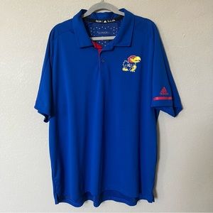 Men’s adidas Jay Hawk shirt University of Kansas polo
